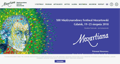 Desktop Screenshot of mozartiana.pl